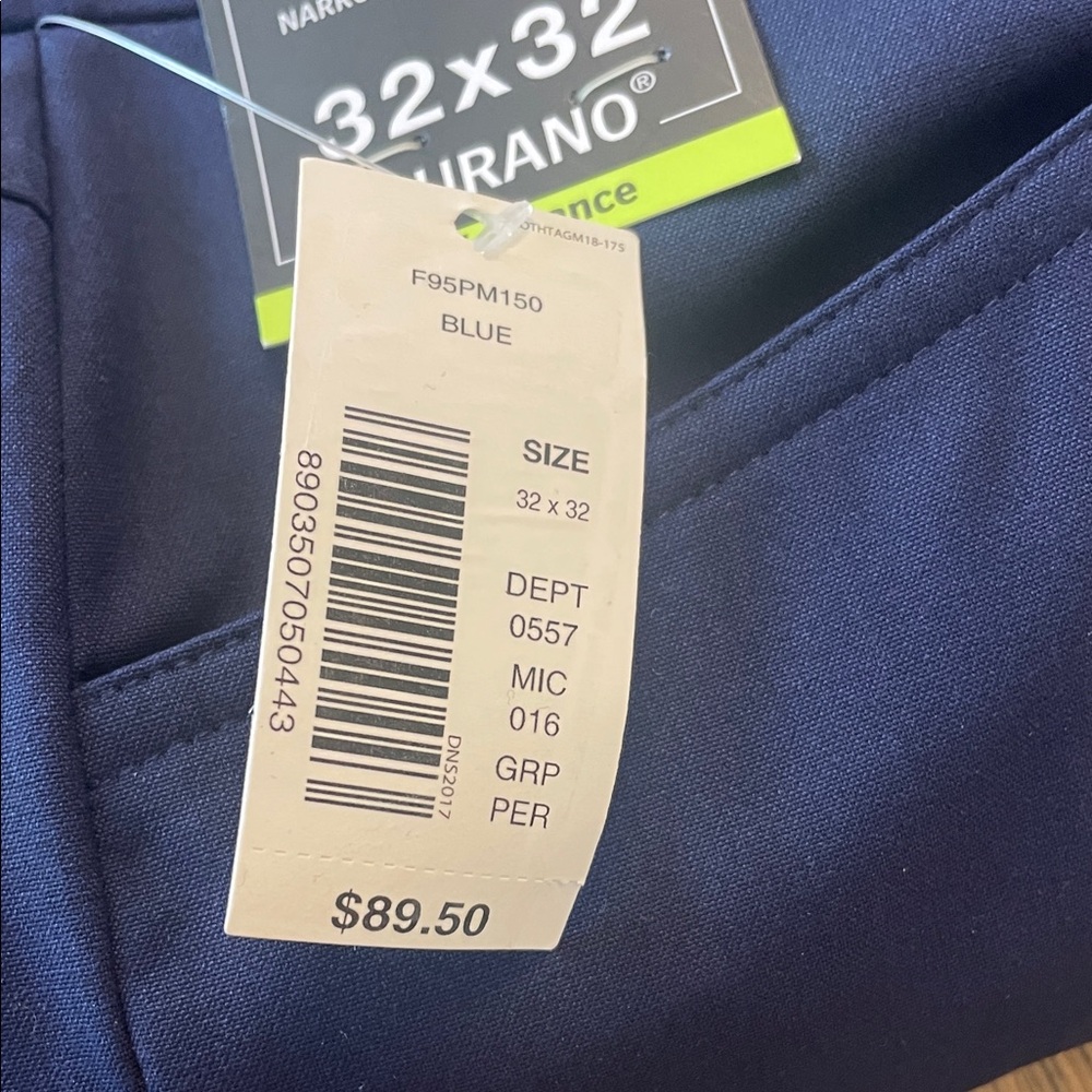 Murano Alex Flat Front Men’s Navy Pants - Picture 6 of 6